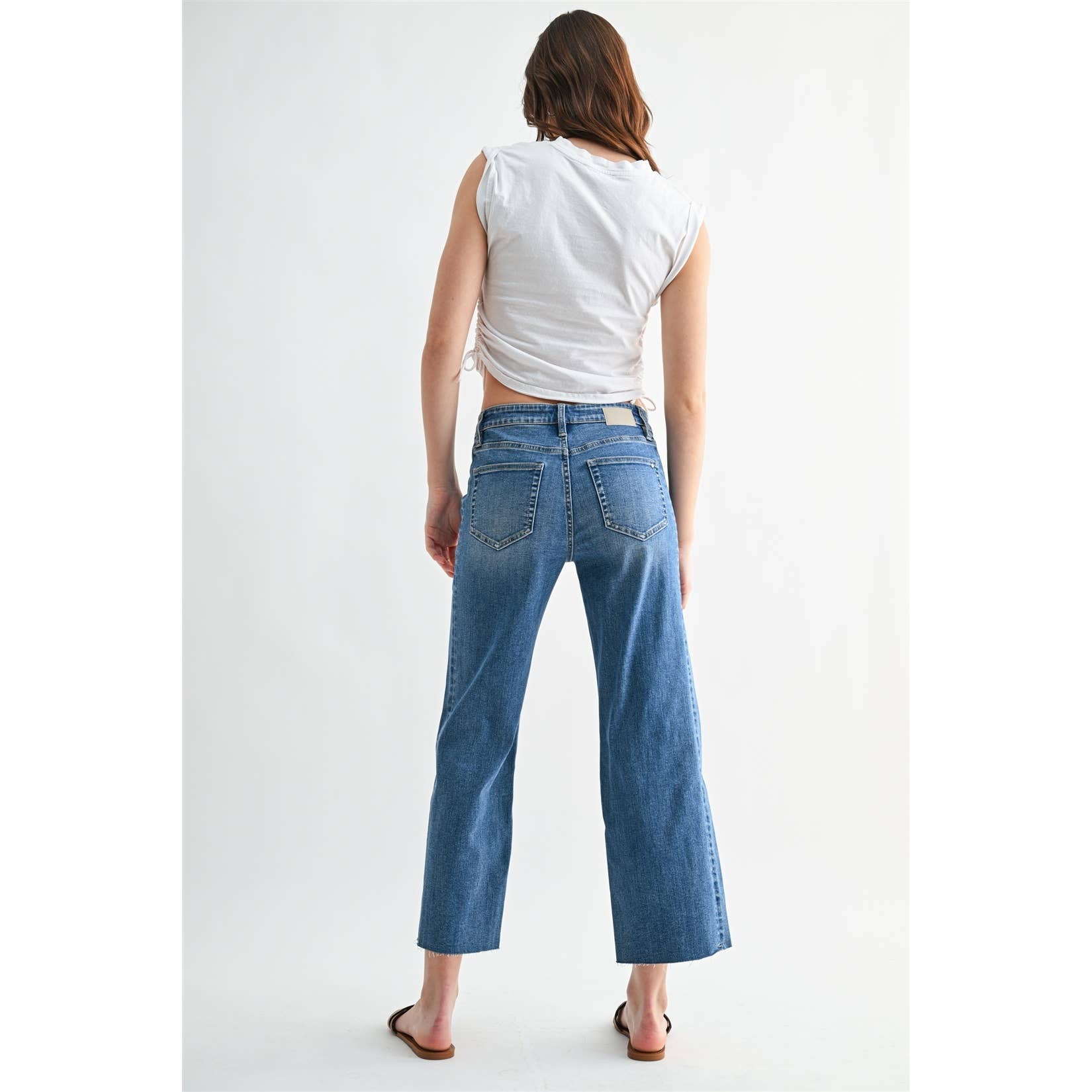 Women's mid rise ankle jeans