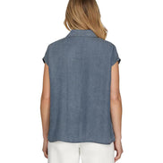 Chambray Button Down Top