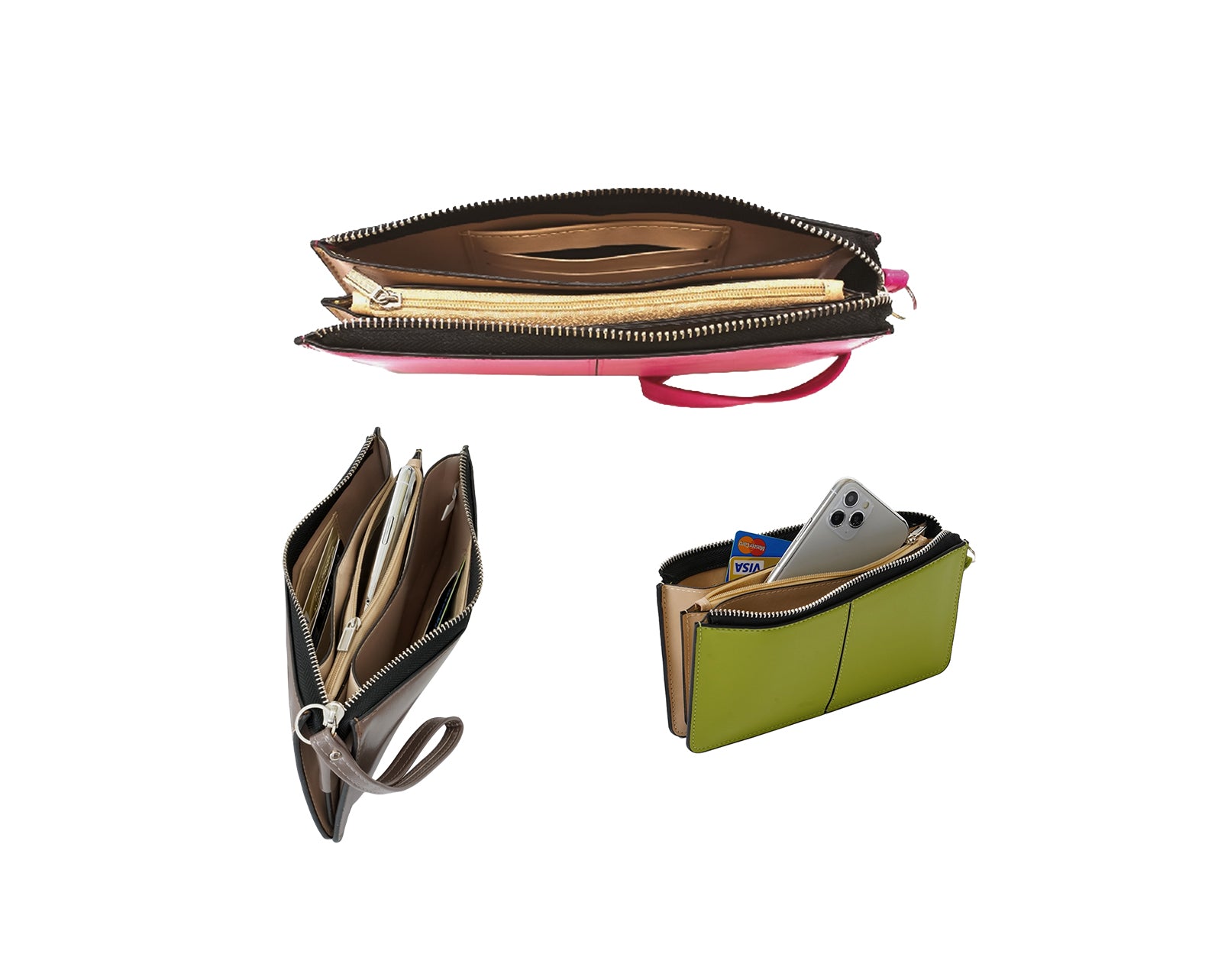 Vegan Leather Wristlet Wallet