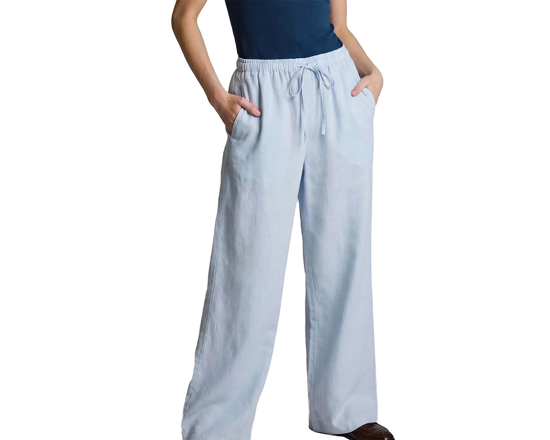 Lyocell Linen Straight Leg Pants