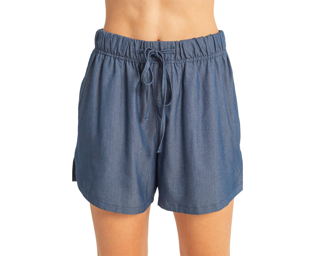 Elastic Waist Drawstring Shorts