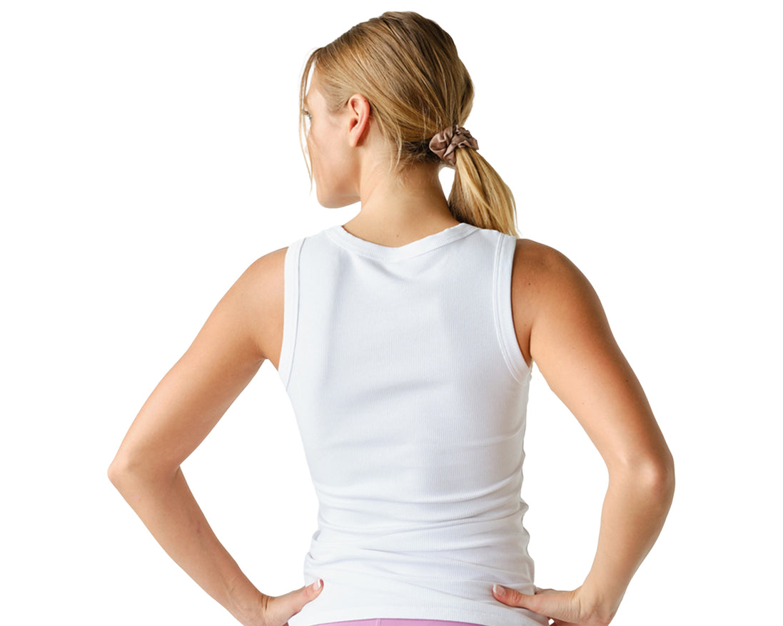 Micro-Ribbed Athleisure Tank Top